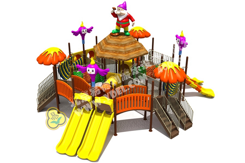 社區兒童組合滑梯設備七