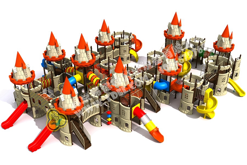 兒童戶外城堡造型滑梯設(shè)備6