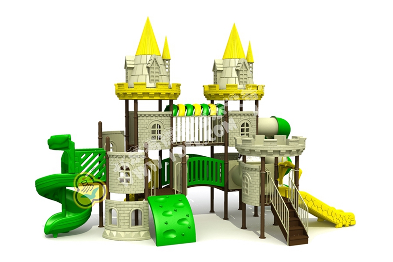 兒童戶外城堡造型滑梯設(shè)備2