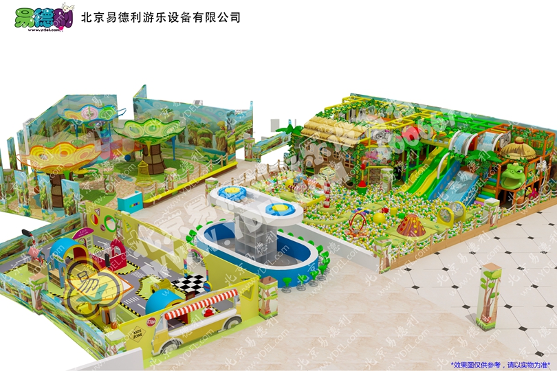 兒童叢林風格淘氣堡設(shè)備