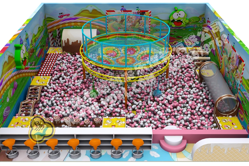 微型淘氣堡網繩樂園設備